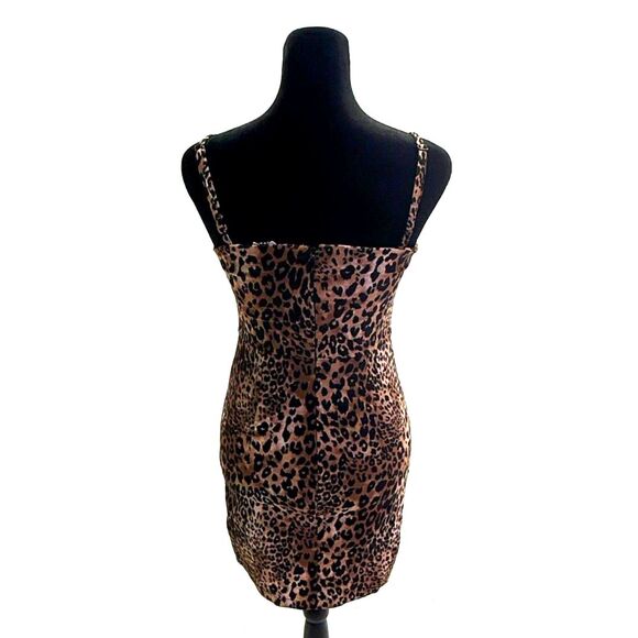 Forever 21 strappy cheetah print body con mini dress - Picture 4 of 7